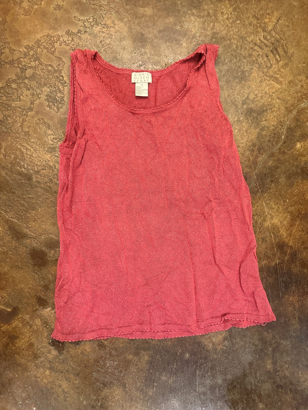 Sigrid Olsen Sleeveless Knit Tank - Rose Pink